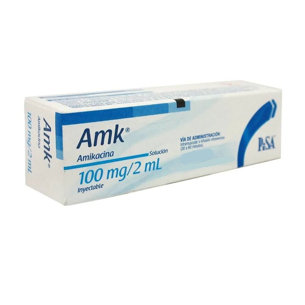 AMIKACINA SOLUCION INYECTABLE PEDRIATICO 100 Mg 2 ML CAJA