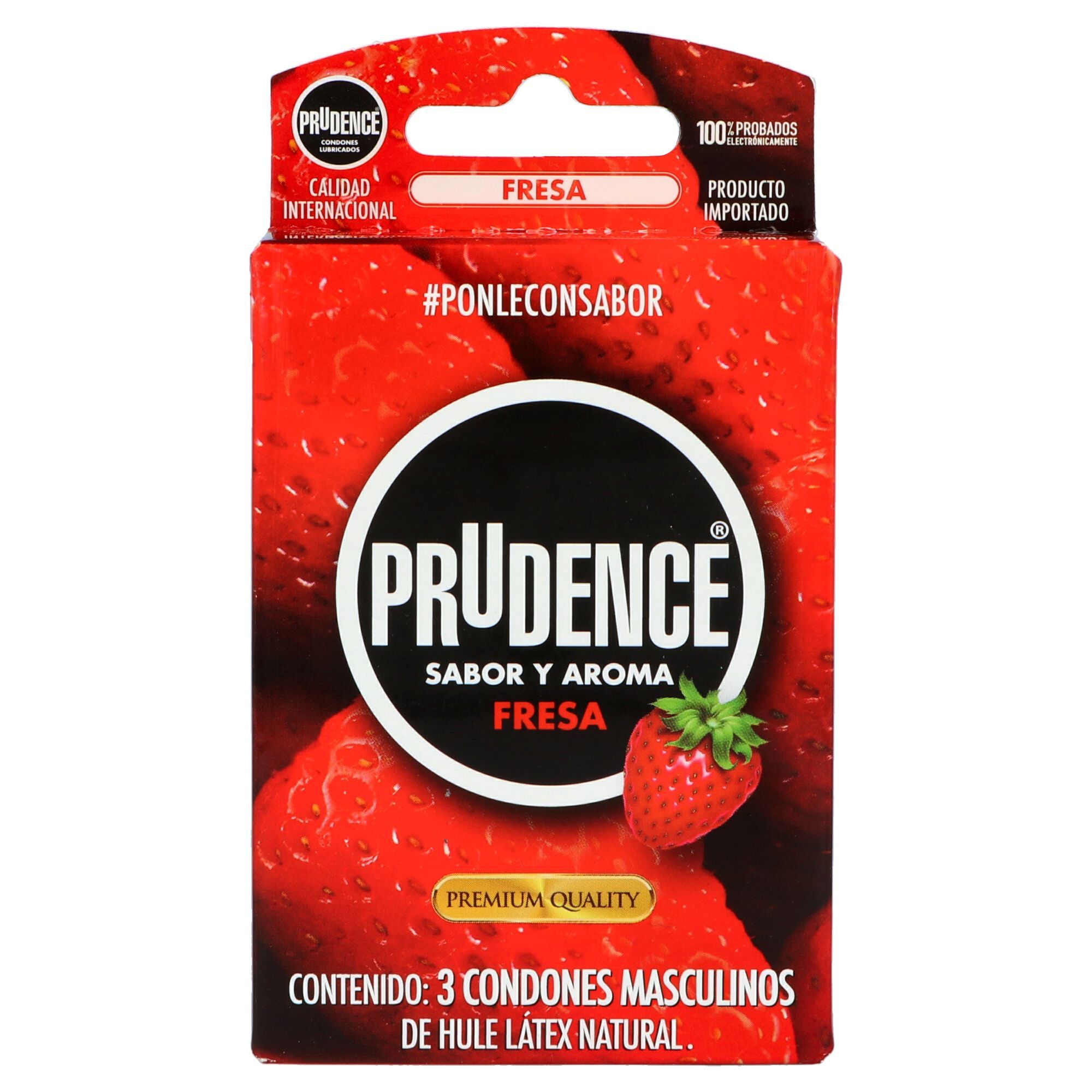 Precio Prudence sabor y aroma fresa 3 condones | Farmalisto MX