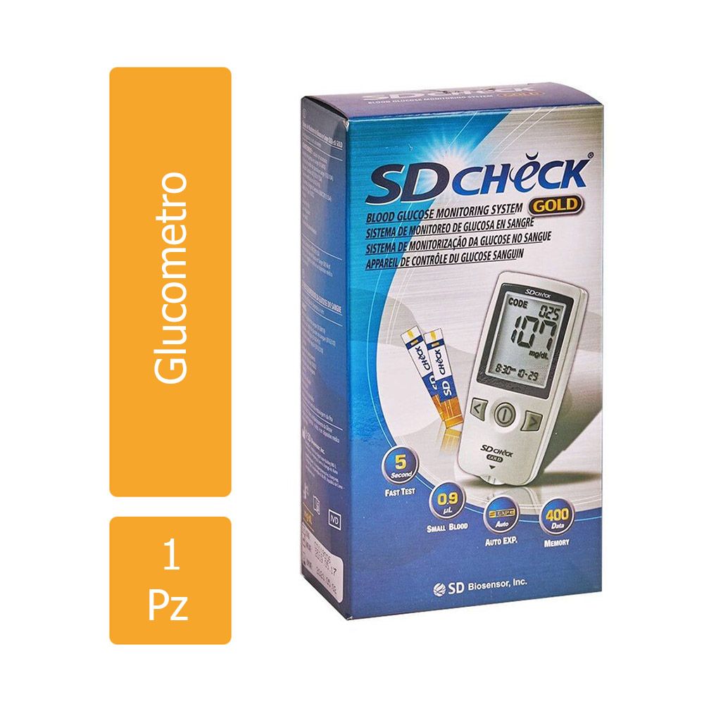 Precio Glucometro SD check 1 pieza | Farmalisto MX