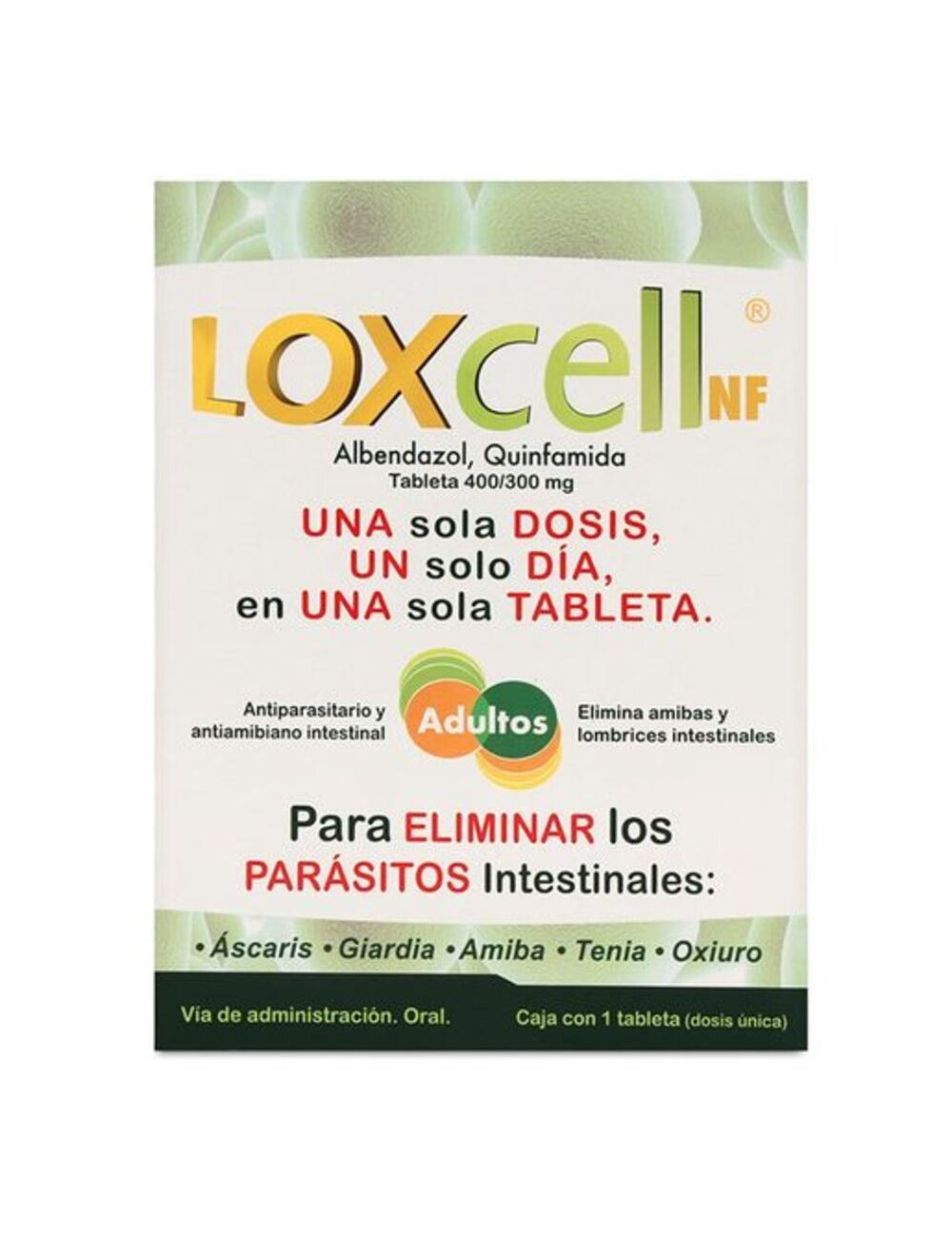 Precio Loxcell NF caja con 1 tableta | Farmalisto MX