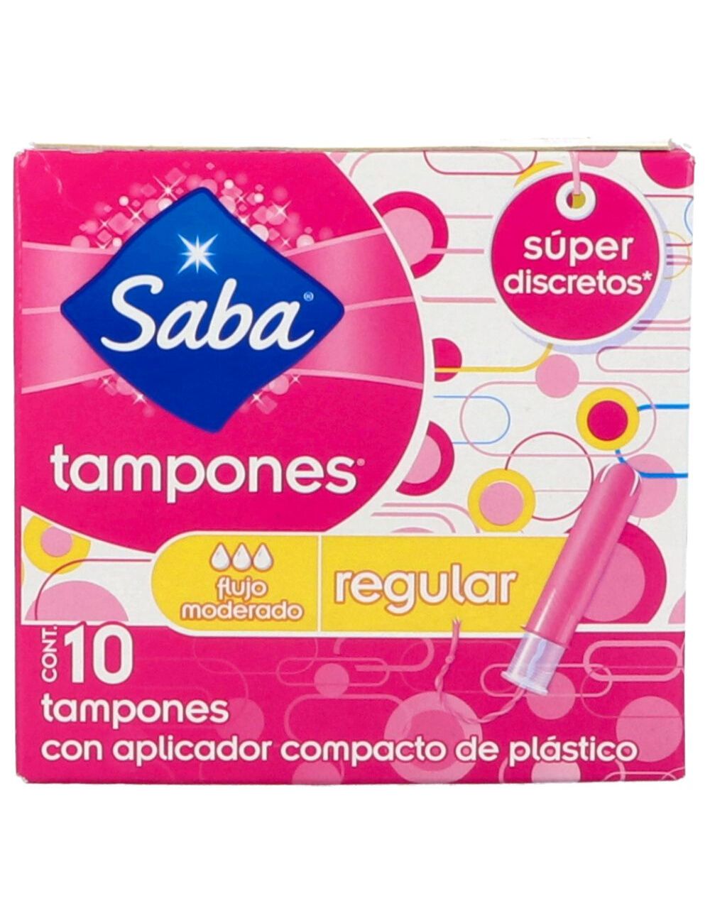 Precio Saba tampones 10 tampones | Farmalisto MX