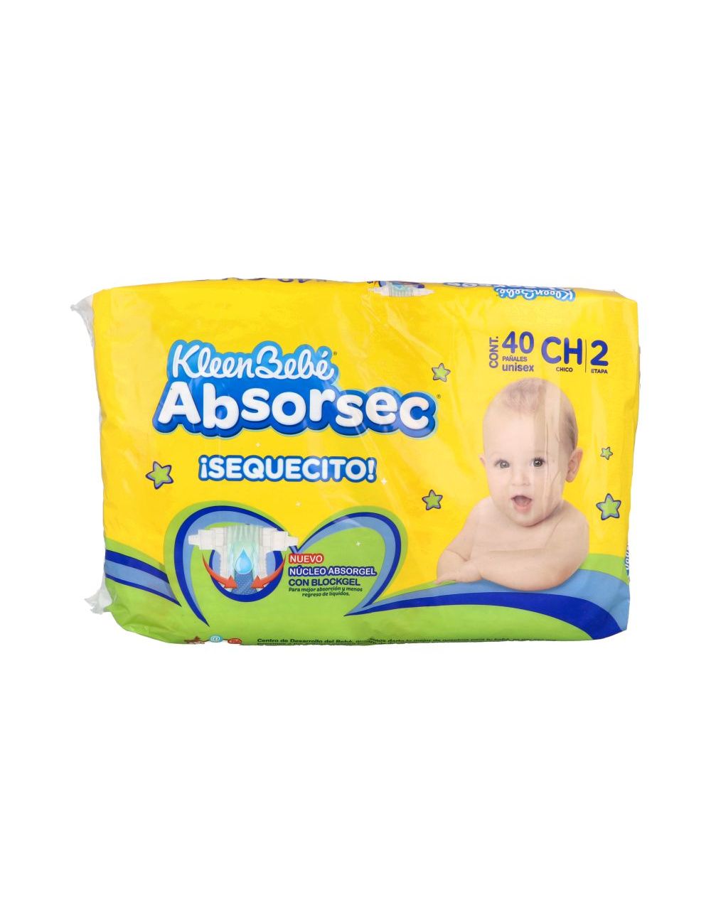 Precio Kleenbebé absorsec unisex chico c/40 | Farmalisto MX
