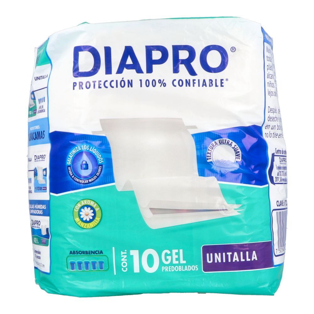Precio Diapro gel pañales para adulto unitalla | Farmalisto MX