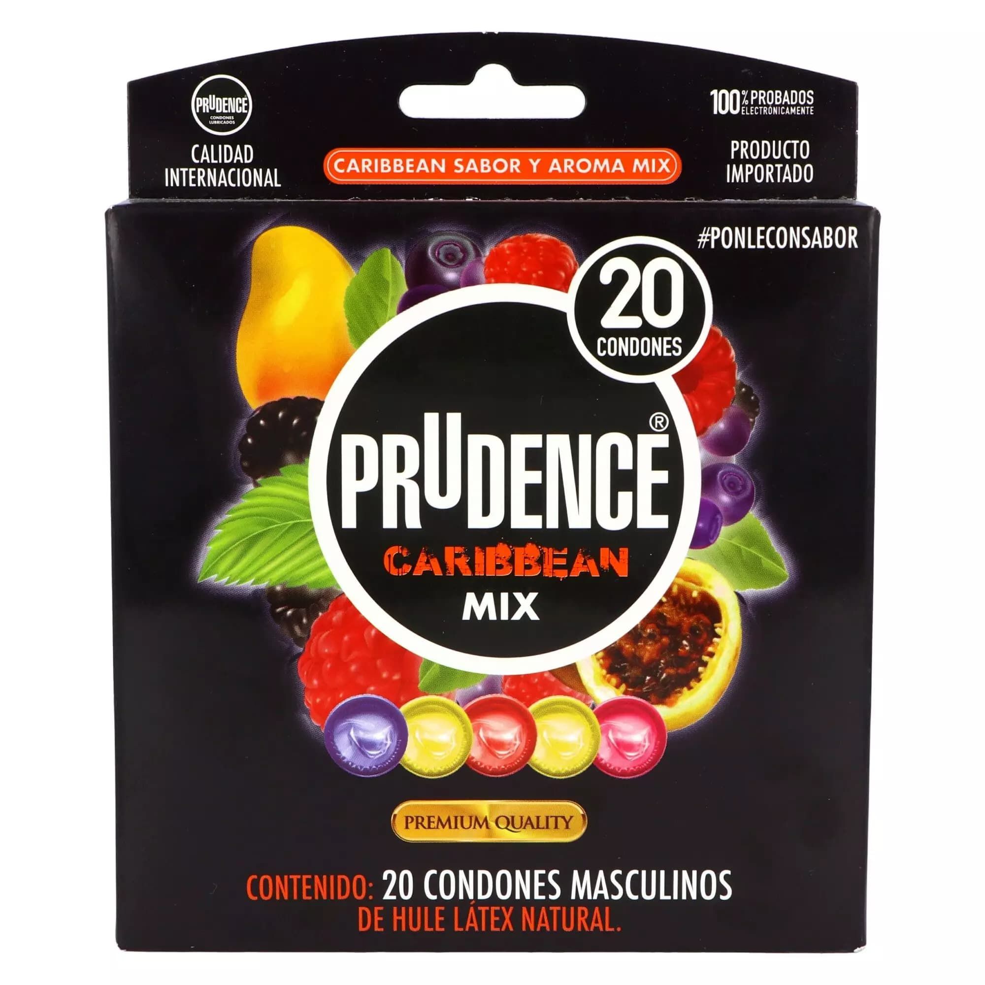 Precio Preservativo Prudence Caribean mix 20 condones | Farmalisto MX