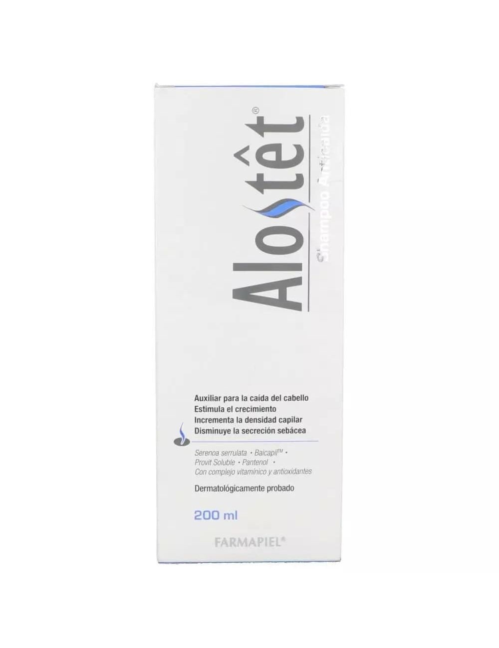 Precio Alostet shampoo Anticaída 200 mL | Farmalisto MX