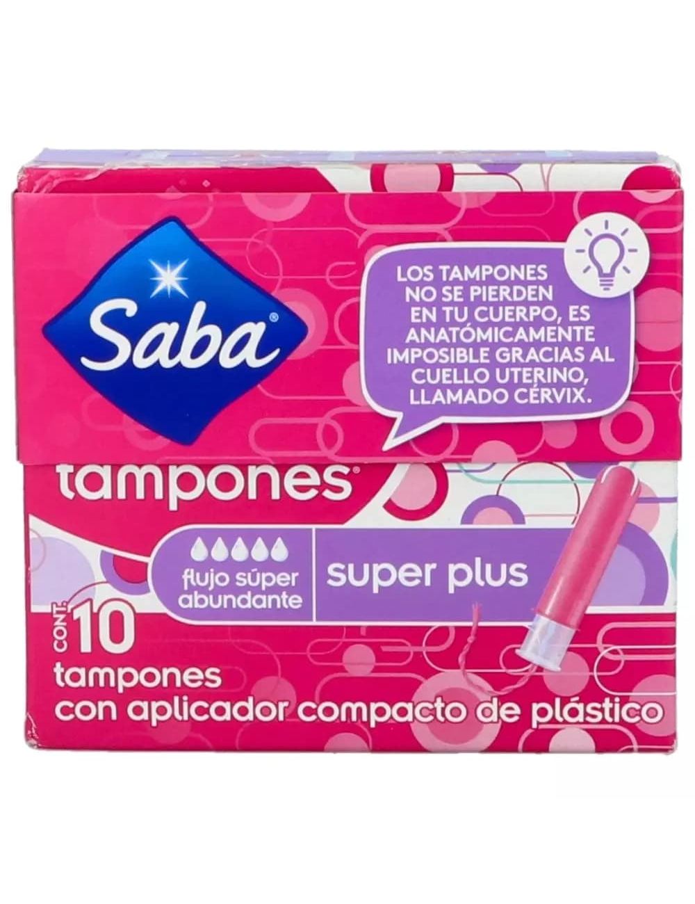 Tampones Kotex, Saba, Tampax Super Plus | Solo Farmalisto MX
