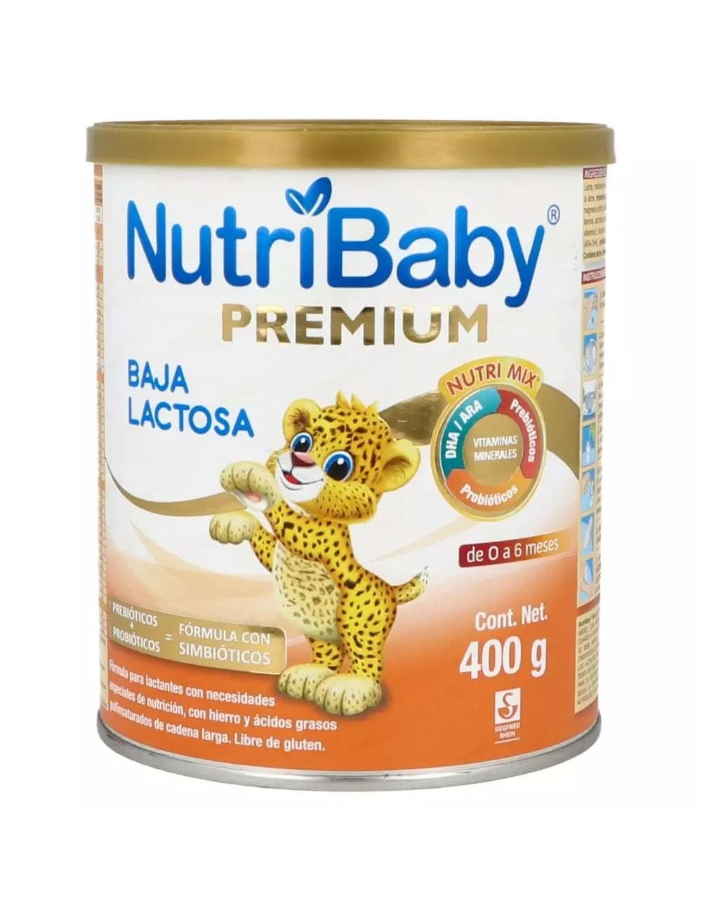Precio NutriBaby premium baja en lactosa 400 g | Farmalisto MX