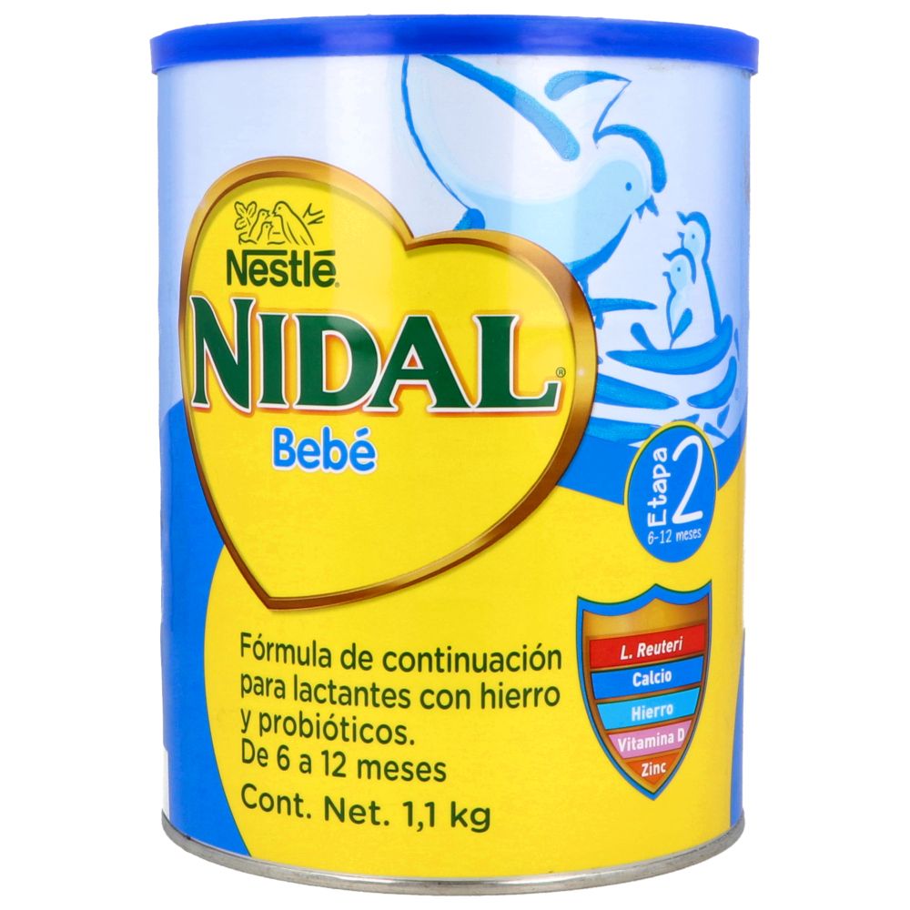 Precio Nidal 2 Bebe fórmula 6-12 meses 1.1 kg | Farmalisto MX