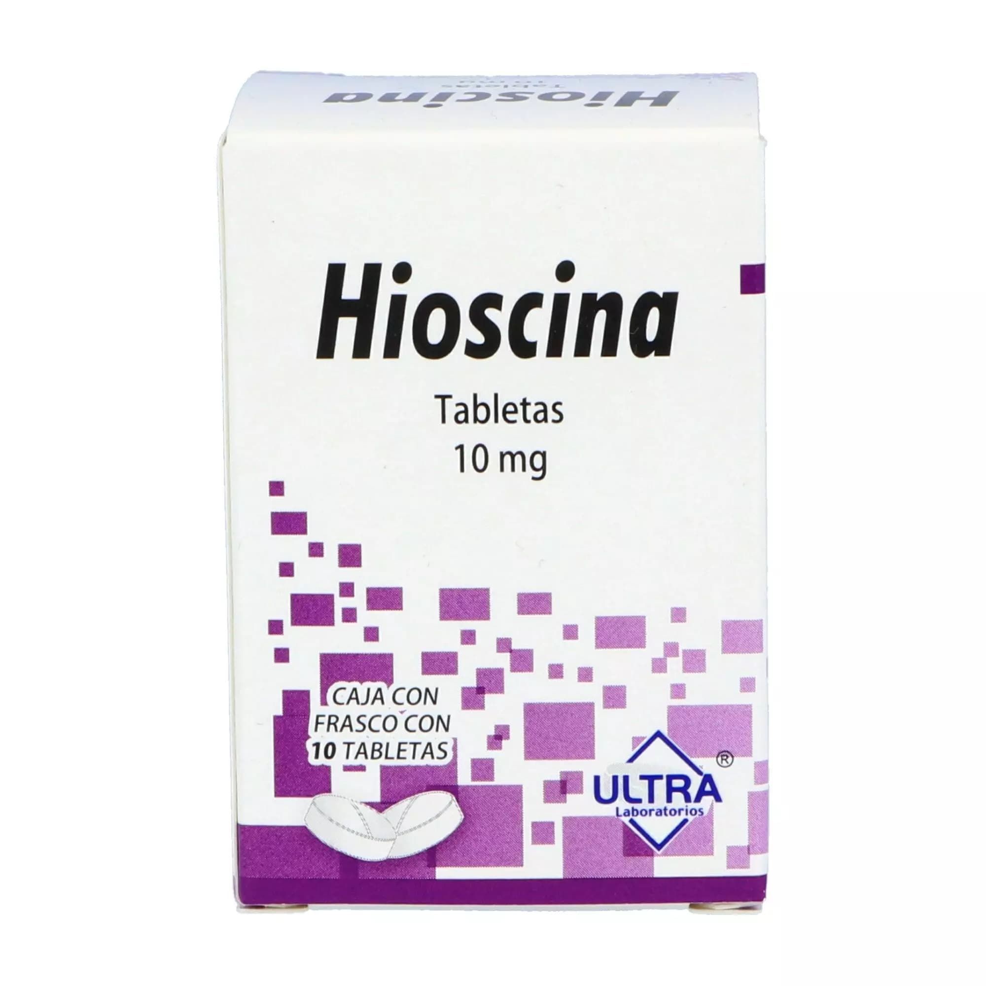 Precio Hioscina 10 mg con 10 tabletas | Farmalisto MX