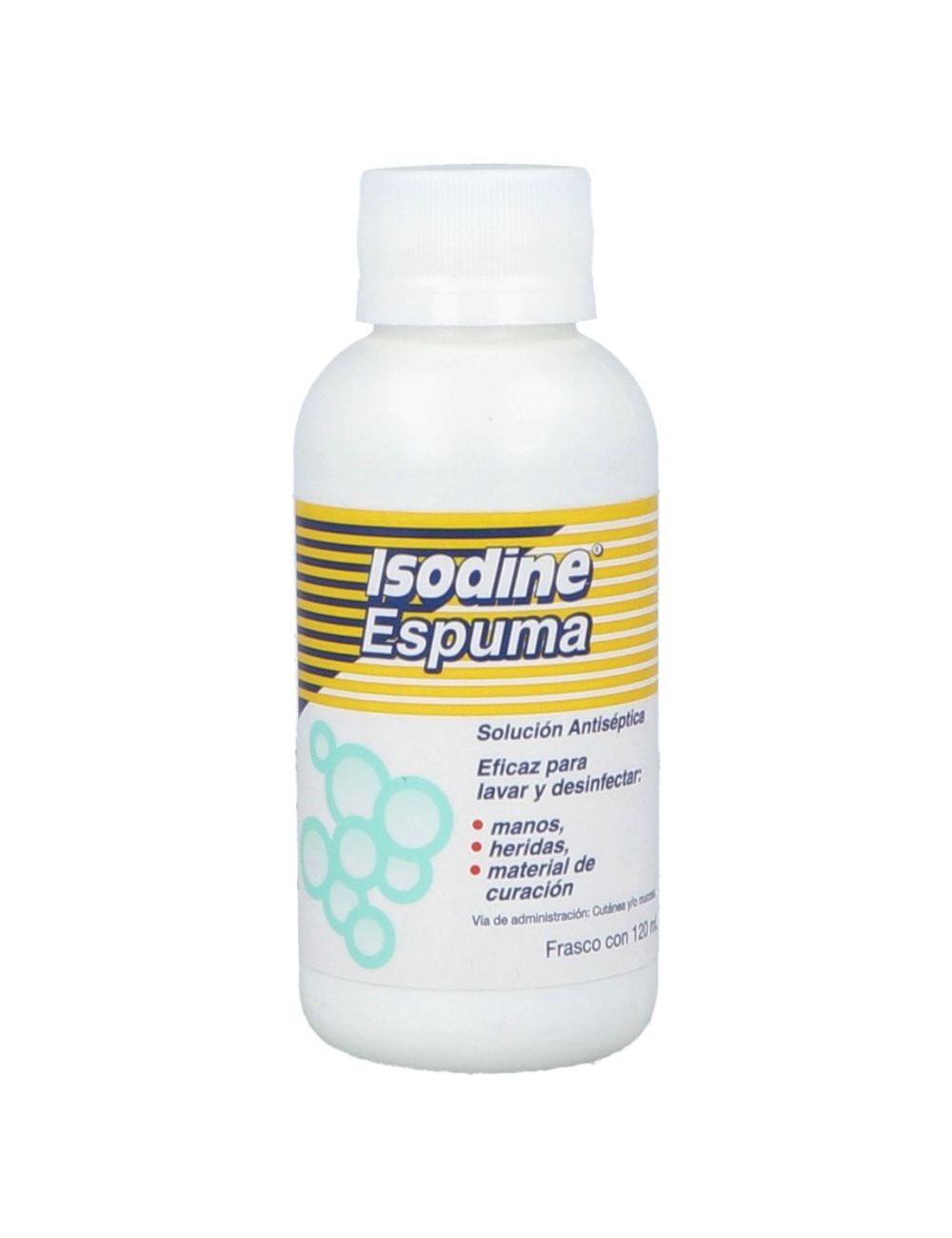 Precio Solución Antiséptica Isodine espuma 120 ml | Farmalisto MX