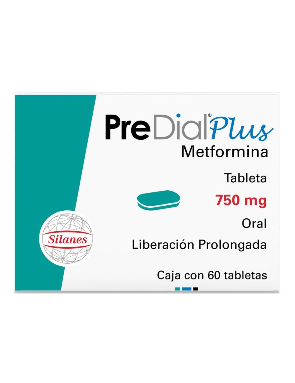 Pre Dial Plus 750 mg Caja Con 60 Tabletas