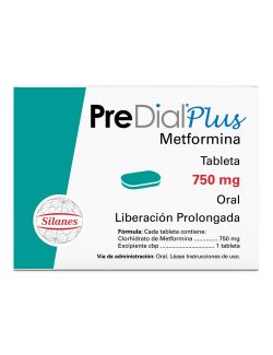 Pre Dial Plus 750 mg Caja Con 60 Tabletas