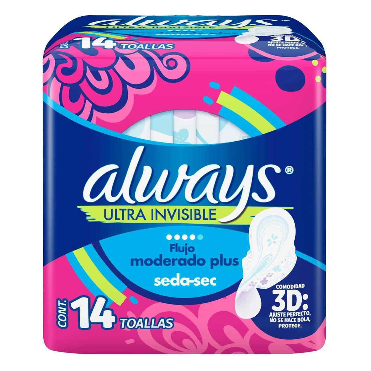 Precio Always ultra active 14 toallas femeninas | Farmalisto MX