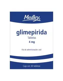 Glimepirida 4 mg Caja Con 30 Tabletas