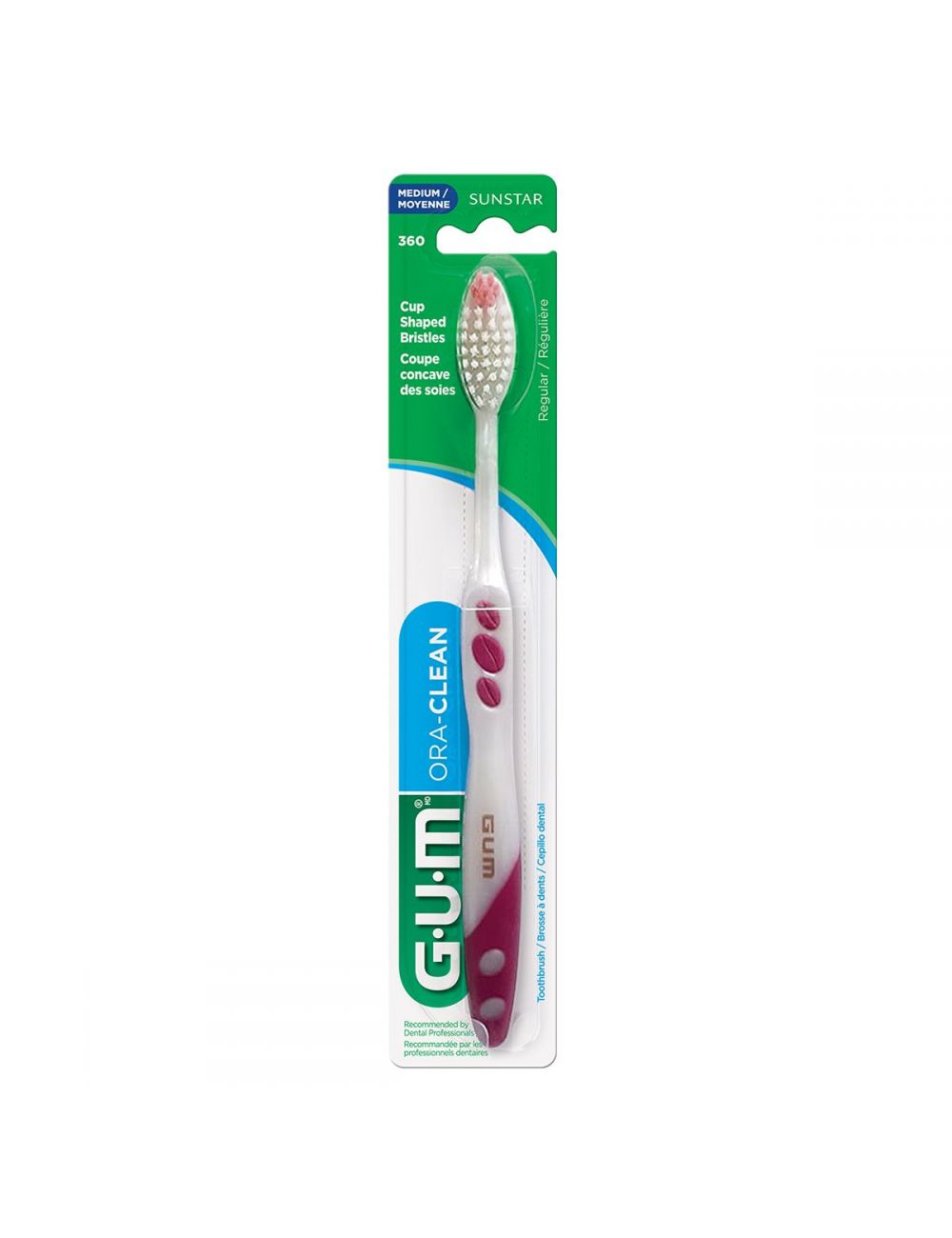 Cepillo Dental Gum Oral-Clean Mediano Empaque Con 1 Pieza