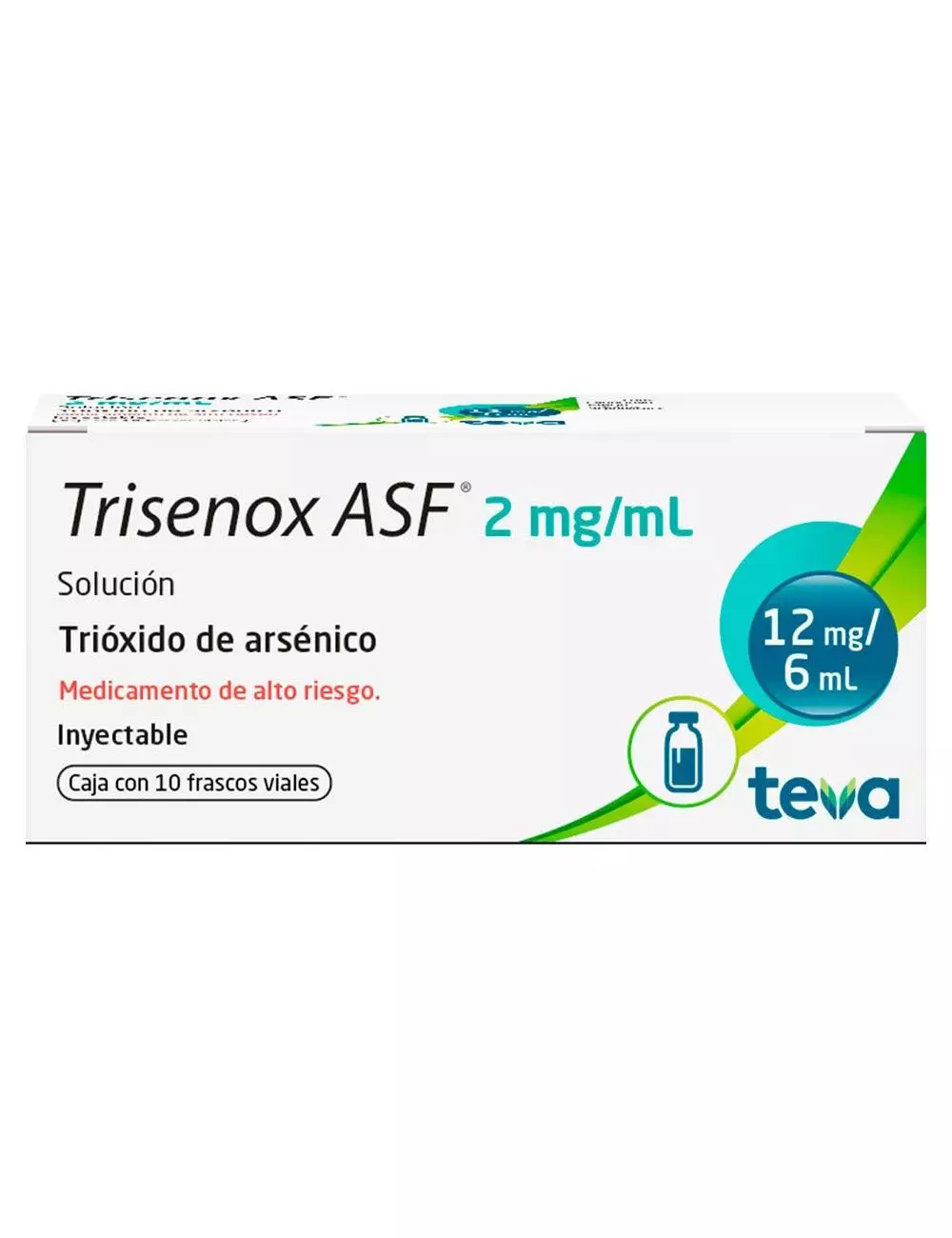 Trisenox ASF 2mg/mL | Trióxido de Arsénico | Farmacia | TEVA