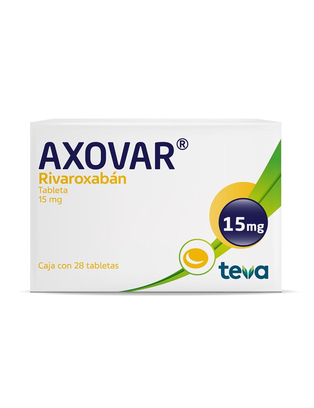 Axovar 15 Mg Caja con 28 Tabletas