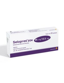 Selopres Zok 92 mg  / 12.5 mg Caja Con 20 Tabletas De Liberación Prolongada