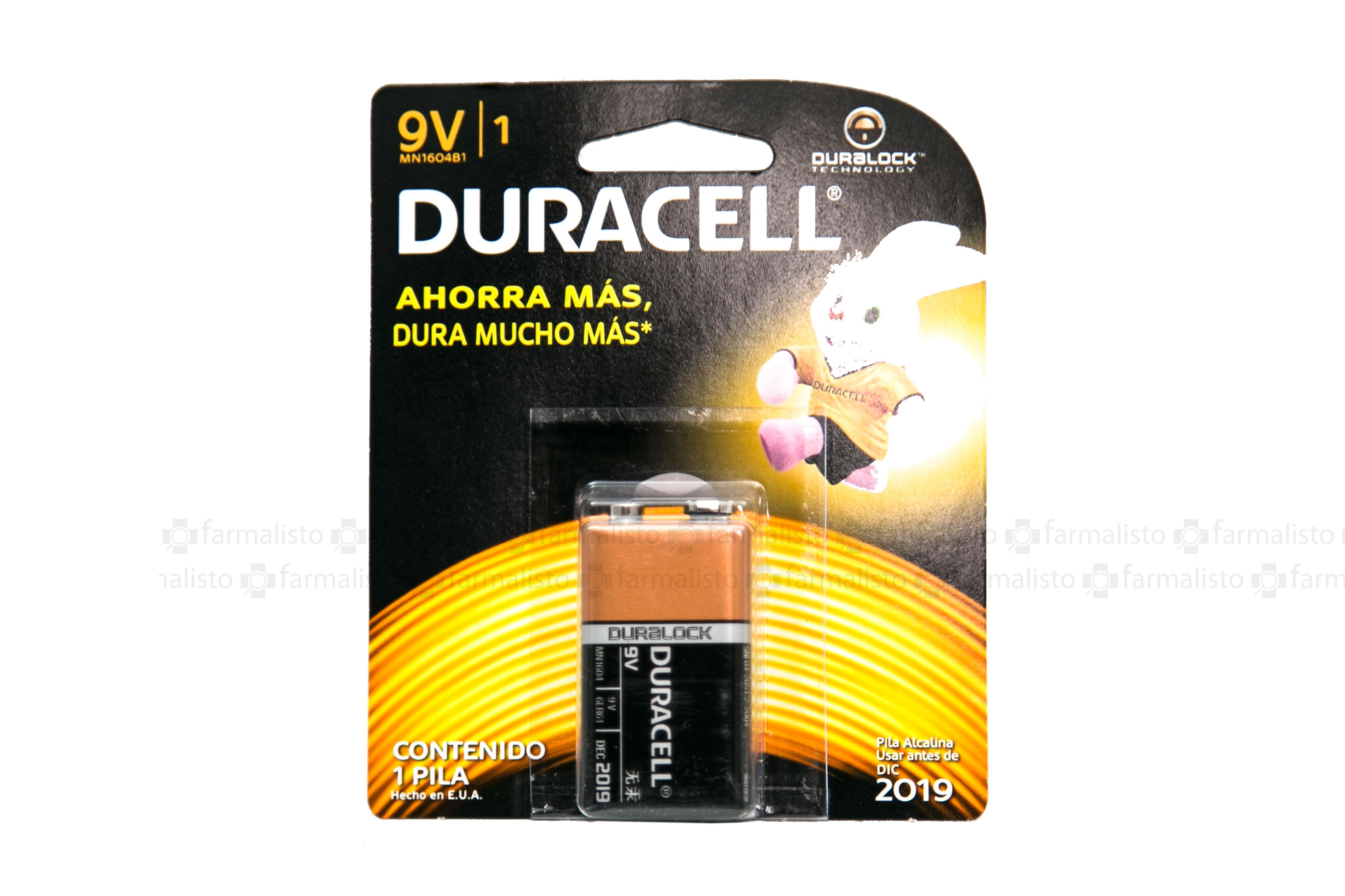 Pila cuadrada Duracell 9V de venta en Farmalisto México