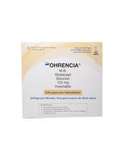 Ohrencia 125 mg Solución Inyectable 1 mL Con 4 Jeringas Prellenadas RX3