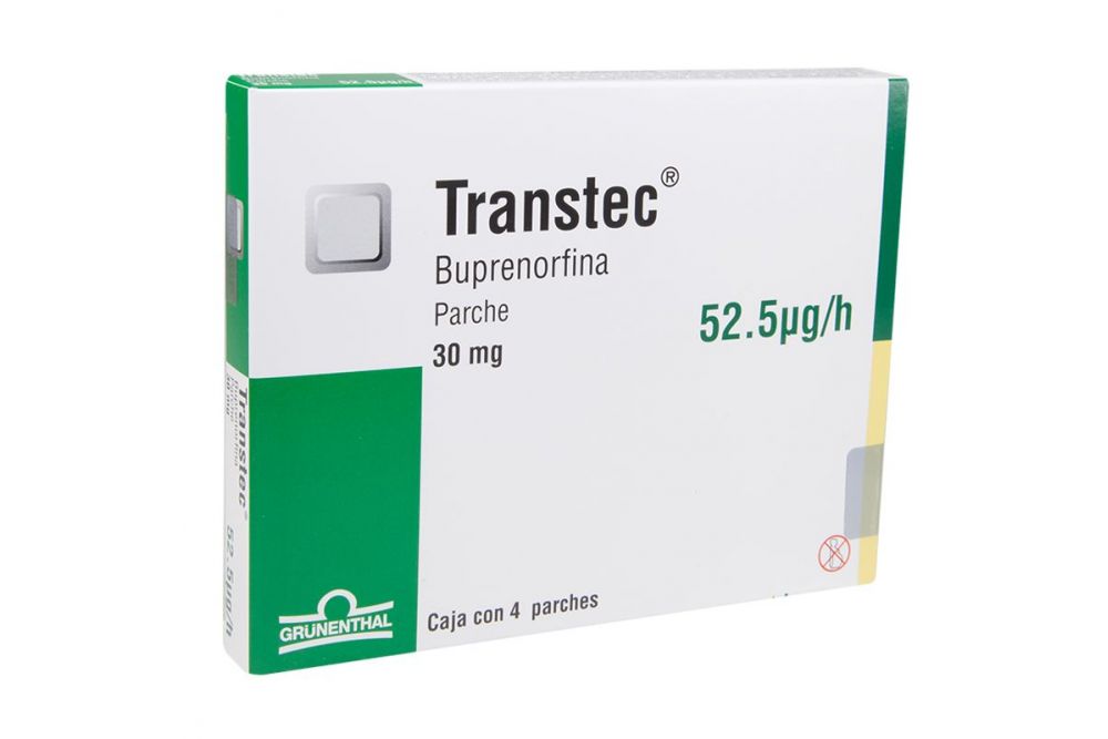 Precio Transtec 30 mg (52.5 mcg/h) con 4 parches | Farmalisto MX