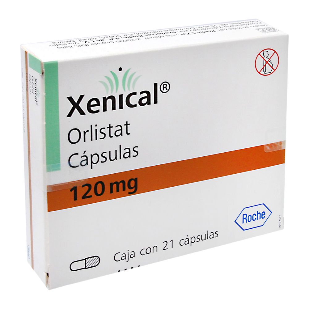 Xenical 120 mg. Precio Caja Con 21 Cápsulas. En México Y DF.