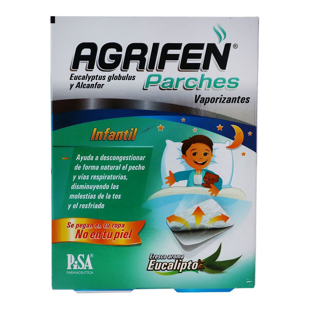 Precio Agrifen parches infantil con 5 sobres | Farmalisto MX