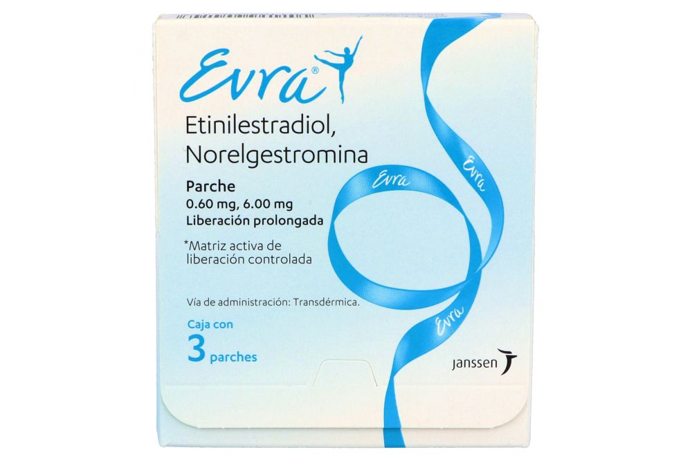 Precio Evra Parches 6.0 mg/ 0.60 mg con 3 parches | Farmalisto MX