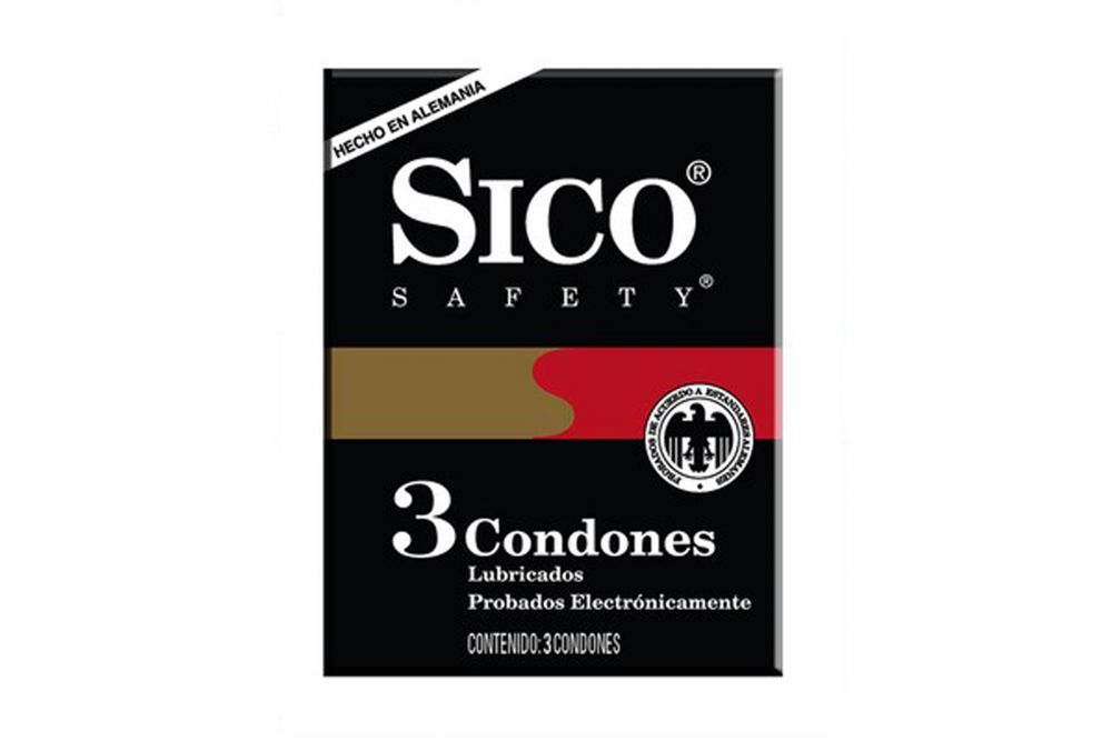 Condones Sico Safety 3 piezas | Farmalisto México