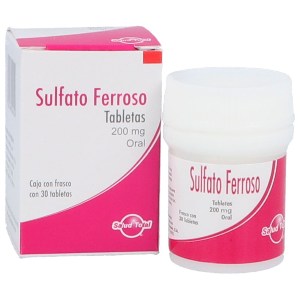 Precio Sulfato Ferroso 200 mg con 30 tabletas | Farmalisto MX