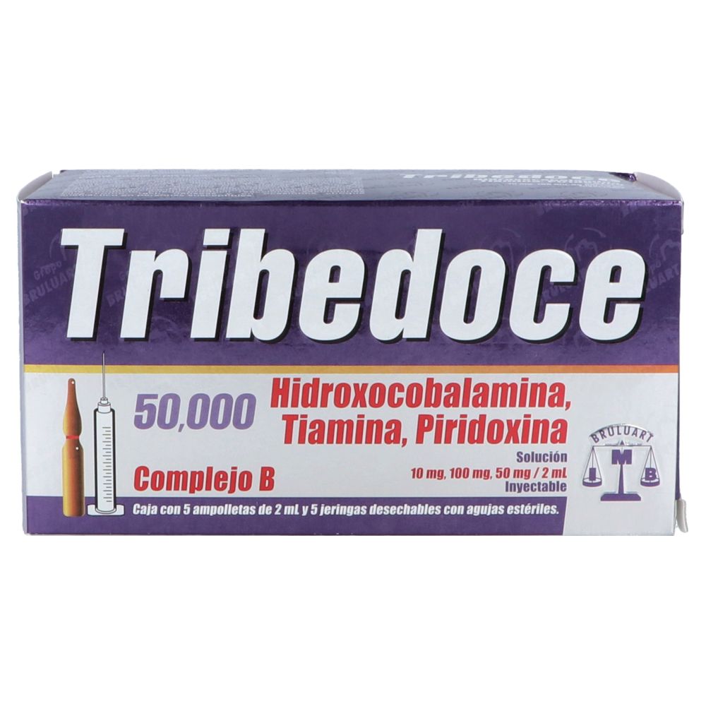 Precio Tribedoce caja con 5 ampolletas de 2 mL | Farmalisto MX
