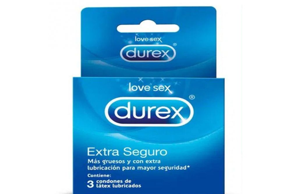 Condones Durex extra seguro 3 piezas | Farmalisto México