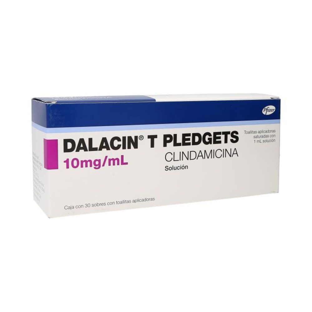Precio Dalacin T Pledgets 10 mg/mL con 30 sobres | Farmalisto MX