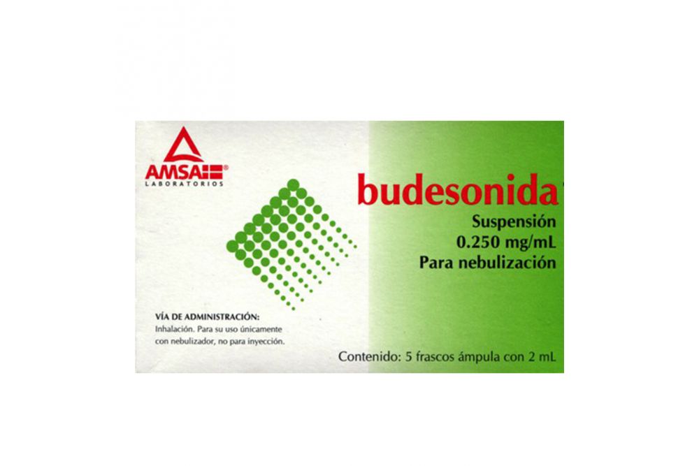 Precio Budesonida 0.250 mg 5 ampolletas de 2 ml | Farmalisto MX
