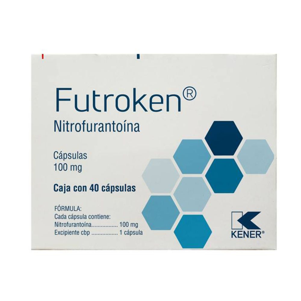 Precio Futroken Nitrofurantoina 100 mg 40 cáps | Farmalisto MX