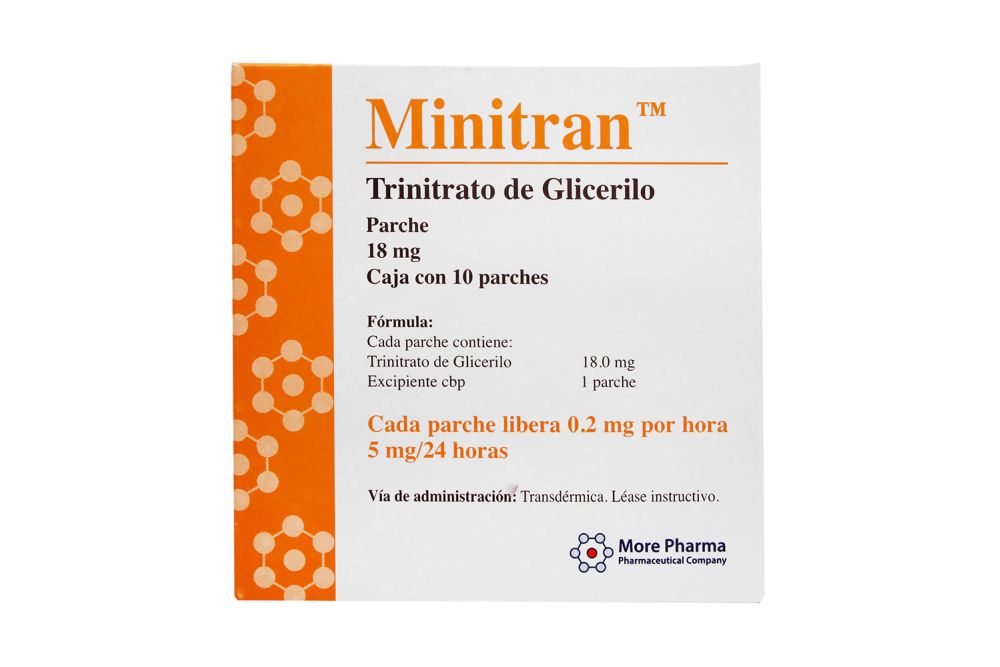 Precio Minitran 18 mg 10 parches | Farmalisto MX