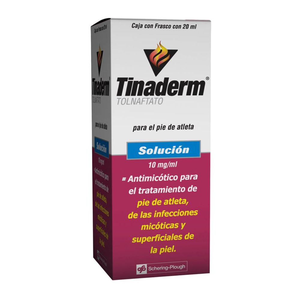 Precio Tinaderm solución frasco con 20 ml | Farmalisto MX