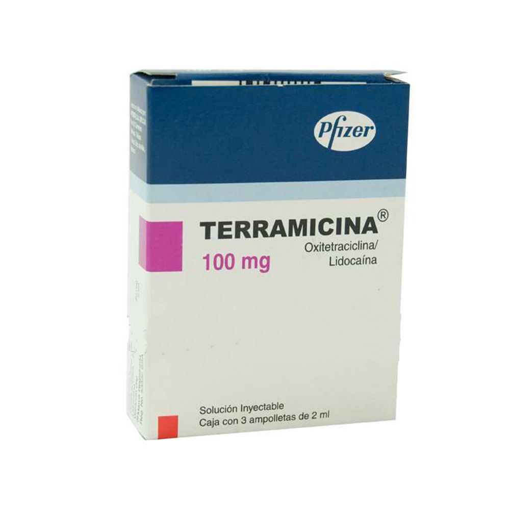 Precio Terramicina 100 mg 3 ampolletas con 2 ml | Farmalisto MX