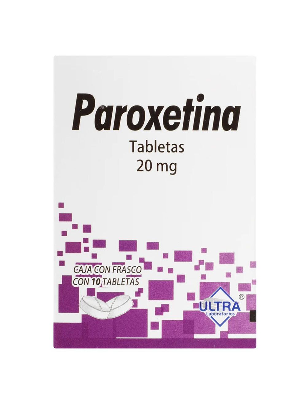 Precio Paroxetina 20 mg De 10 Tabletas | Farmalisto MX