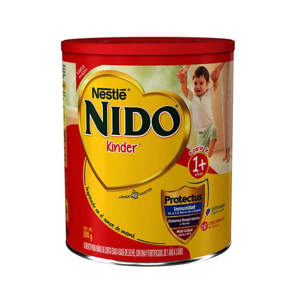 Precio Nido Kinder 1 a 3 años 800 g de leche en polvo | Farmalisto MX