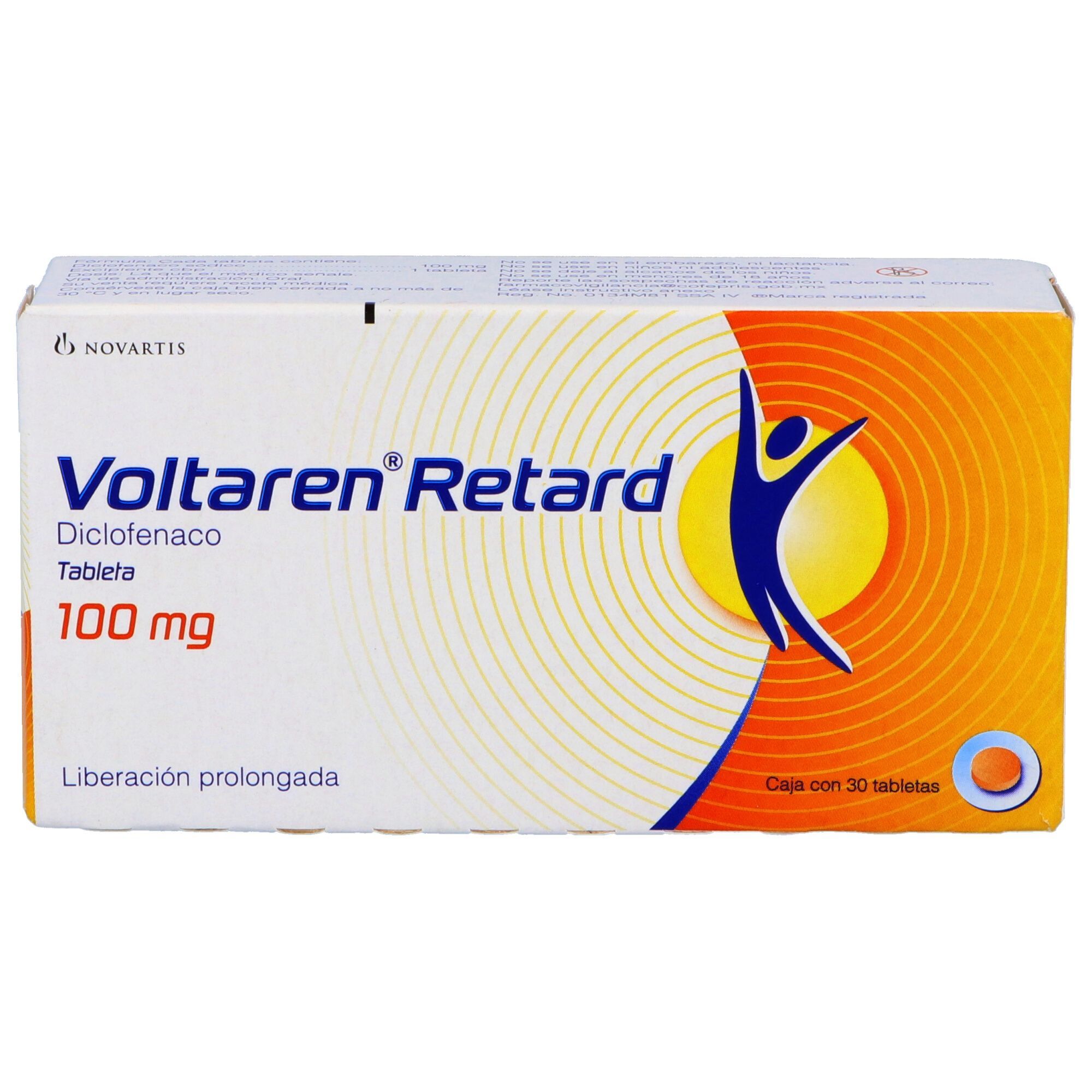 Precio Voltaren Retard 100 mg con 30 tabletas | Farmalisto MX