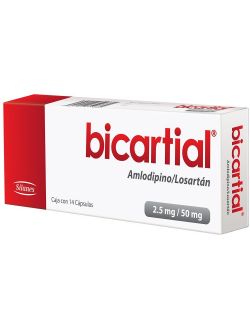 Bicartial 2.5 mg/ 50 mg Caja Con 14 Cápsulas