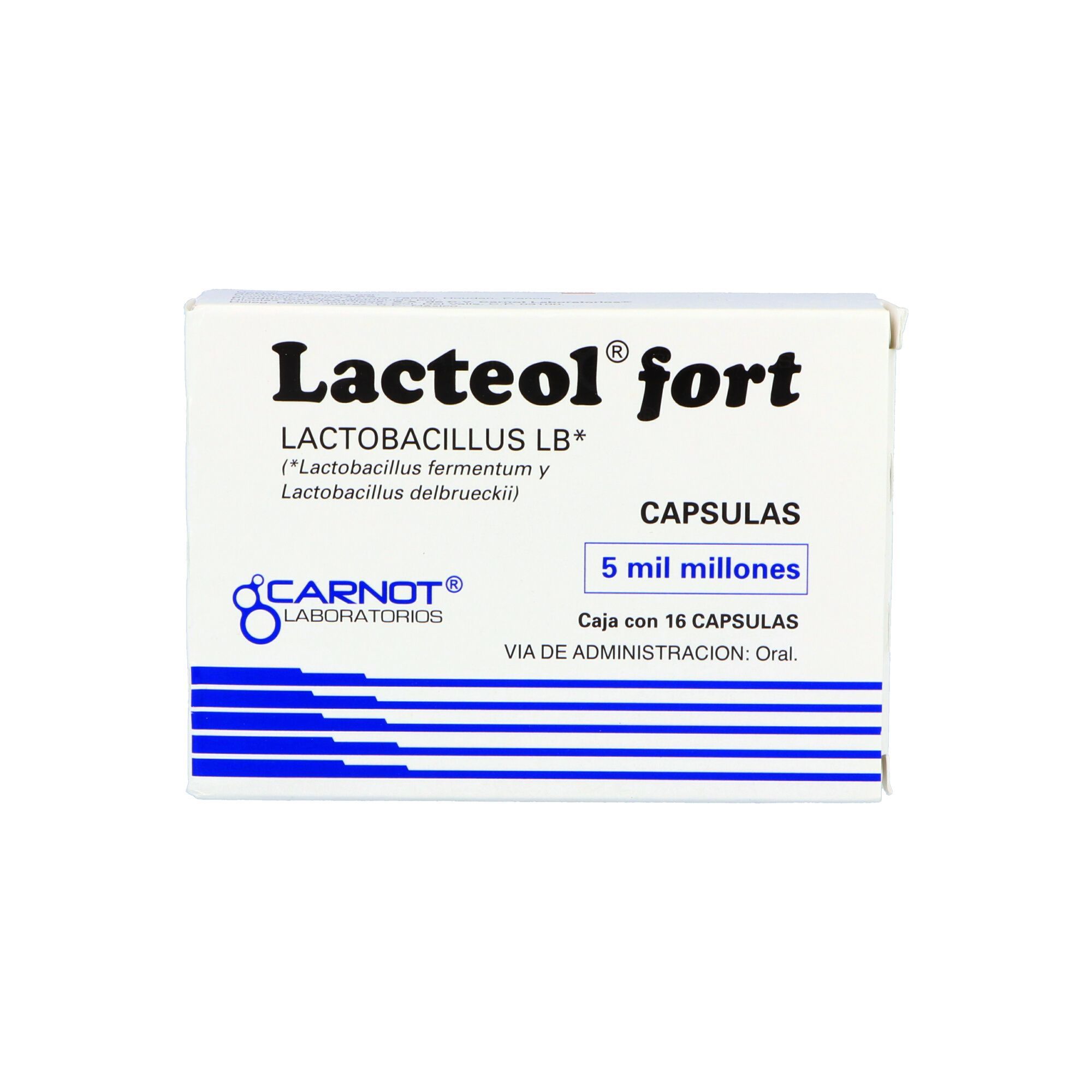 Precio Lacteol Fort 170 mg con 16 cápsulas | Farmalisto MX