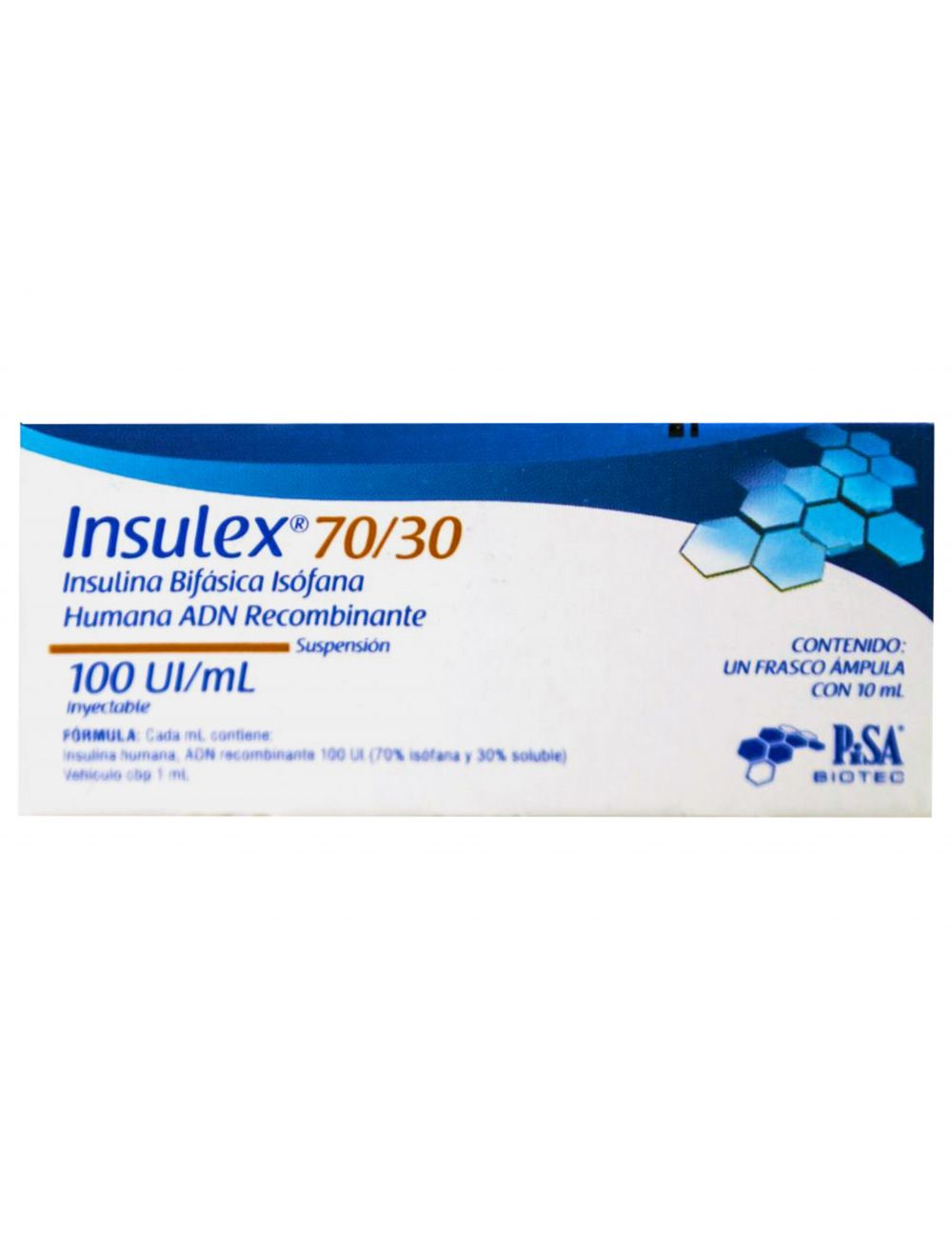 Precio Insulex 70/30 100 UI ampolleta 10 ml | Farmalisto MX
