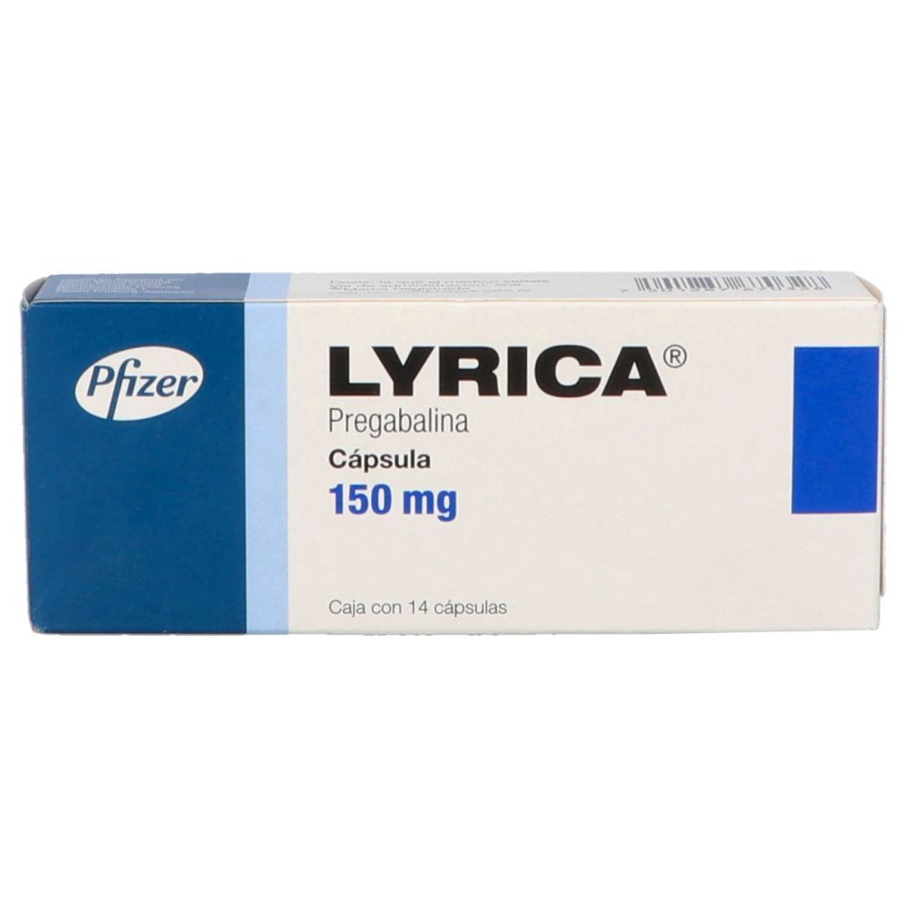 Precio Lyrica 150 mg con 14 cápsulas | Farmalisto MX