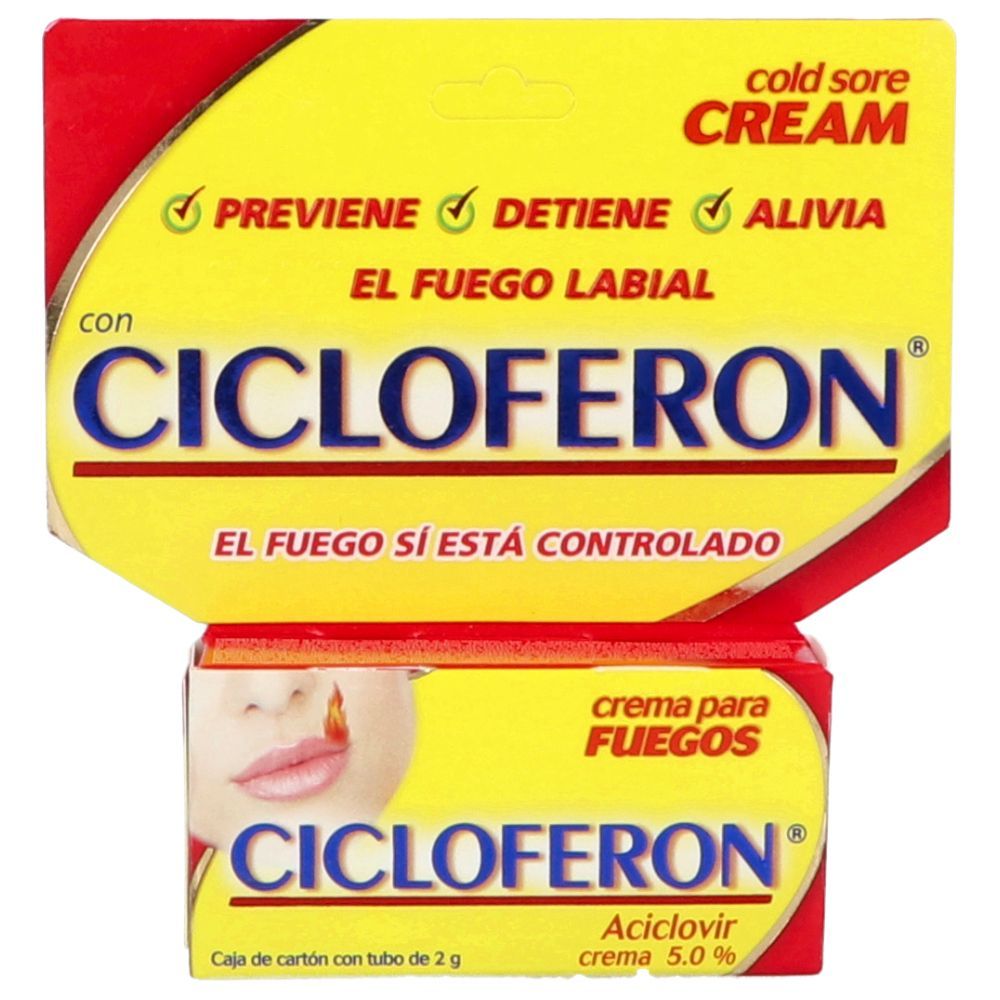 Precio Cicloferon crema 5.0% tubo con 2 g | Farmalisto MX