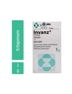 Invanz Solución Inyectable 1g Caja con un Frasco Ámpula -RX2