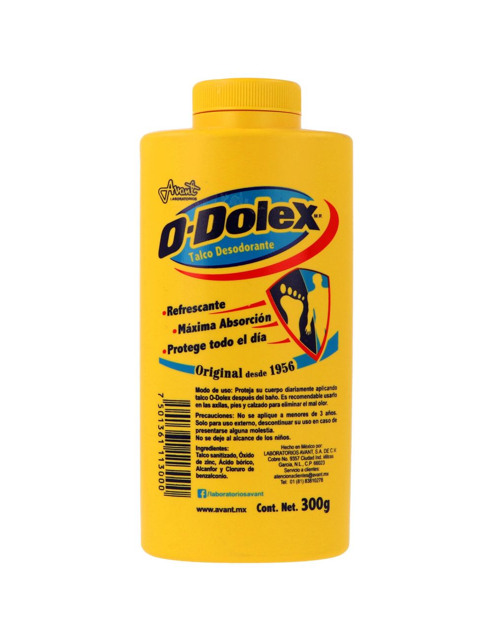 Precio Odolex con talco desodorante 300 g | Farmalisto MX