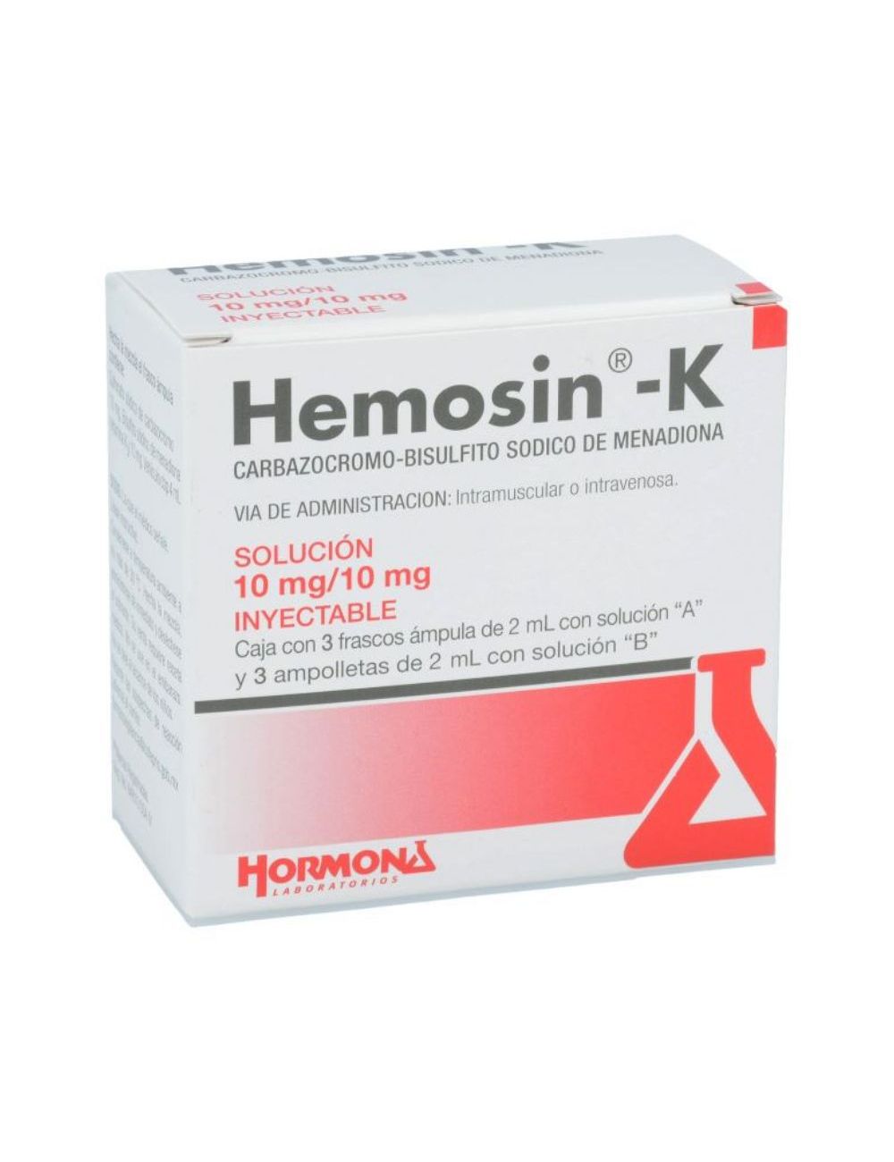 Precio Hemosin K solución 10 mg/10 mg 3 aplic. | Farmalisto MX