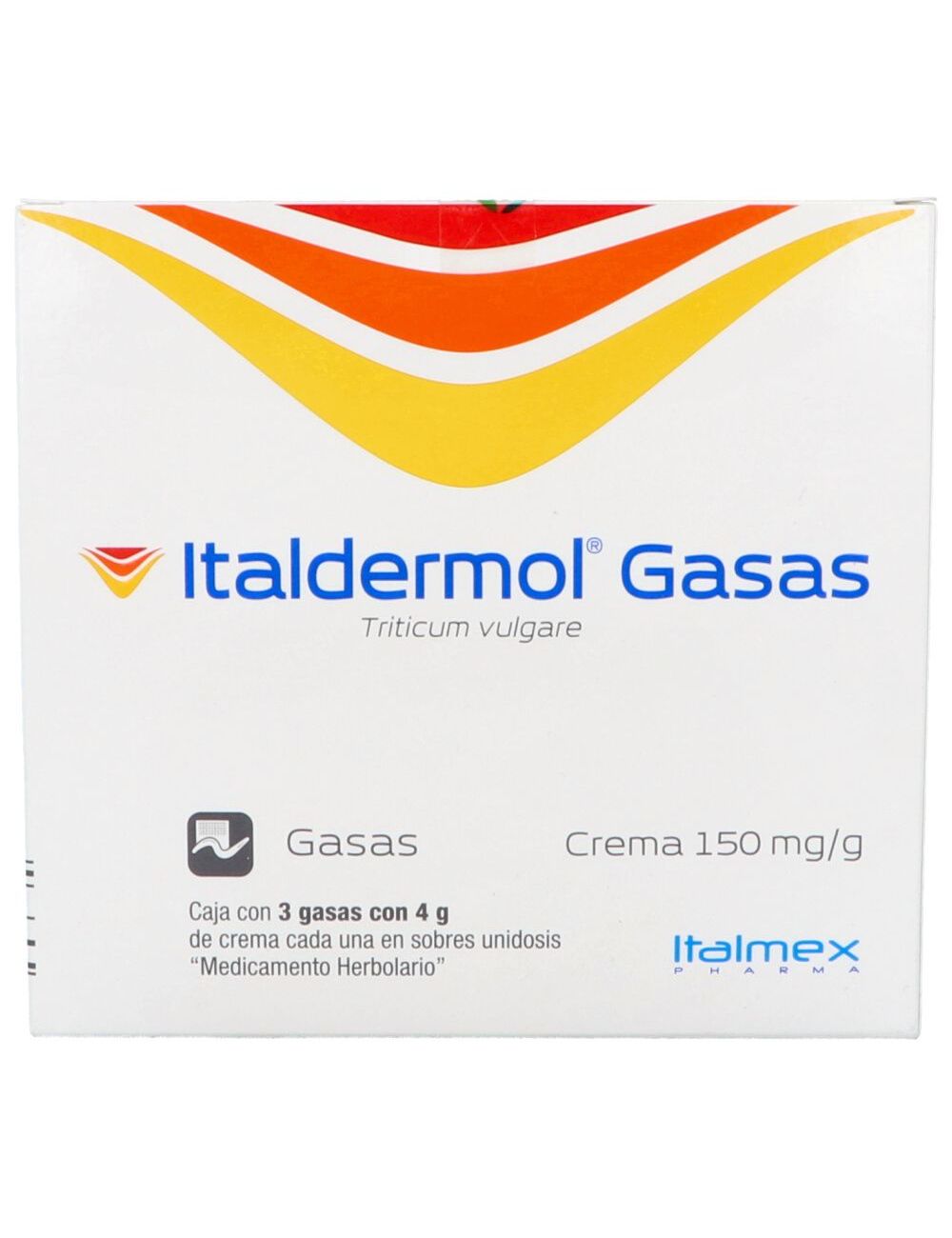 Precio Italdermol 3 gasas con 4 g de crema cada uno | Farmalisto MX